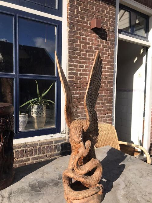 Adelaar VS Slang 32,5”, Antiek en Kunst, Kunst | Beelden en Houtsnijwerken, Ophalen