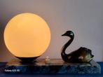 Art Deco bedlampje met gans – zamac & marmer, Ophalen of Verzenden