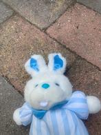 Schattig blauw-wit konijn knuffel, Ophalen of Verzenden, Zo goed als nieuw, Konijn