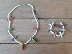 Mooie sieraden: ketting en bijpassend armbandje NIEUW, Ophalen of Verzenden, Nieuw, Wit