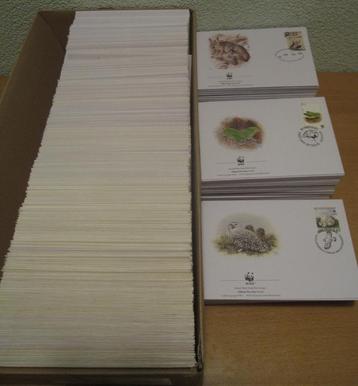 180 verschillende WWF setjes FDC's 1983 - 2004 beschikbaar voor biedingen