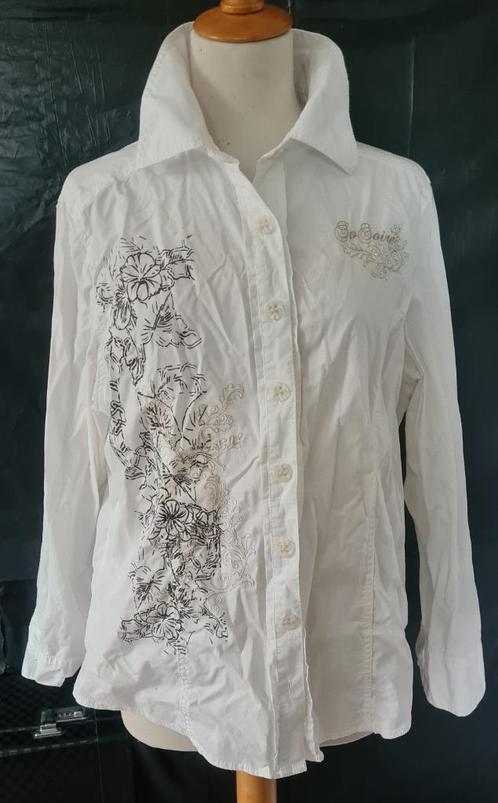 Zgn dames bloes, mt EEL (even meten). Kleur wit, Kleding | Dames, Blouses en Tunieken, Gedragen, Maat 46/48 (XL) of groter, Wit