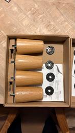 Ikea Brynilen bedpoten - 10cm, Eenpersoons, Bruin, Ophalen of Verzenden, Zo goed als nieuw