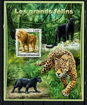 c.afrika 2017 pf blok katachtige wildlife zoogdieren 2 beschikbaar voor biedingen