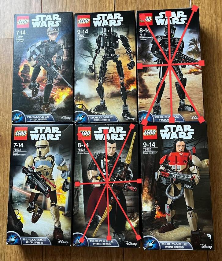 Lego Star Wars 75119, 75120, 75123, 75525, Kinderen en Baby's, Speelgoed | Duplo en Lego, Nieuw, Lego, Complete set, Ophalen of Verzenden