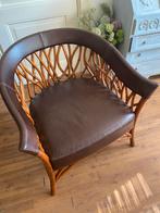 Prachtige bamboe design stoel, Huis en Inrichting, Fauteuils, Ophalen of Verzenden, Zo goed als nieuw, 50 tot 75 cm