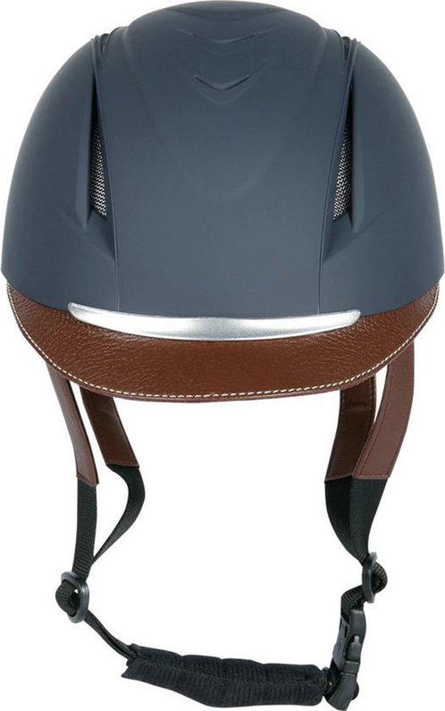 Paardrijcap Happy’s Horse donkerblauw S/M, Dieren en Toebehoren, Paardrijkleding, Zo goed als nieuw, Kinderen, Cap, Dressuur, Ophalen of Verzenden