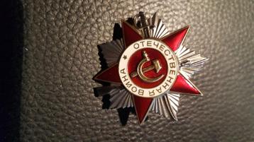 Russische wo2 Medaille Order Of The Patriotic War 2e Klasse beschikbaar voor biedingen