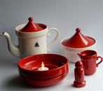 Potterie de Driehoek Huizen enkele serviesdelen Laren, Antiek en Kunst, Antiek | Servies los, Ophalen of Verzenden