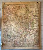 Grote oude Franse landkaart Carte 62 / brocante schoolplaat, Ophalen