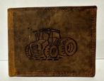 Tractor trekker bruine echte leren portemonnee wallet, Nieuw, Ophalen of Verzenden, Bruin, Leer