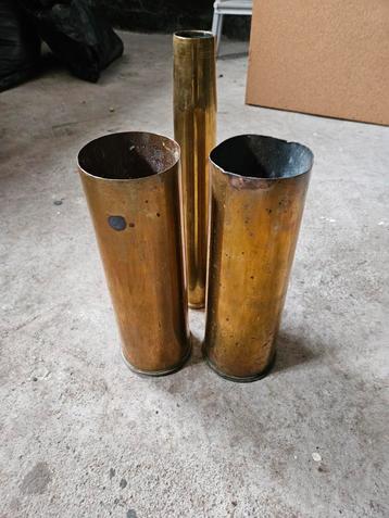 3x Koperen Hulzen / Vazen beschikbaar voor biedingen
