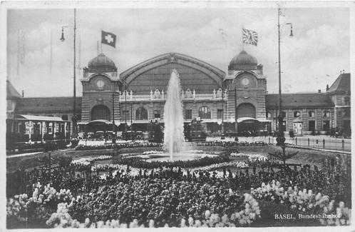 (701-440-035) Basel Bundesbahnhof, Verzamelen, Ansichtkaarten | Buitenland, Overig Europa, Verzenden