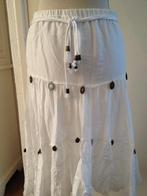 Mooie dames rok wit Ibiza stijl, Ophalen of Verzenden, Zo goed als nieuw, Maat 36 (S), Wit
