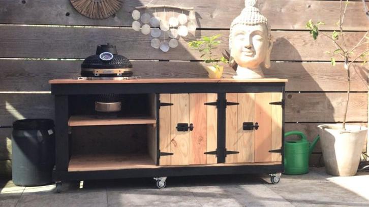 bbq meubel,buitenkeuken,kamado,bastard,vaste prijs,urban,, Tuin en Terras, Houtskoolbarbecues, Nieuw, Ophalen of Verzenden