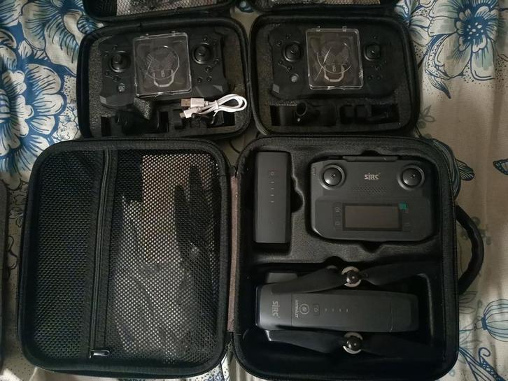 3 Drones, Audio, Tv en Foto, Drones, Gebruikt, Overige typen, Altitude Hold, Auto Follow, Bediening via smartphone, Extra accu('s)