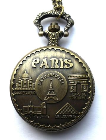zakhorloge model Paris in bronskleur beschikbaar voor biedingen