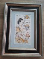 Indonesische Voorstelling. Gekleurde ets 1984. Met titel., Antiek en Kunst, Ophalen