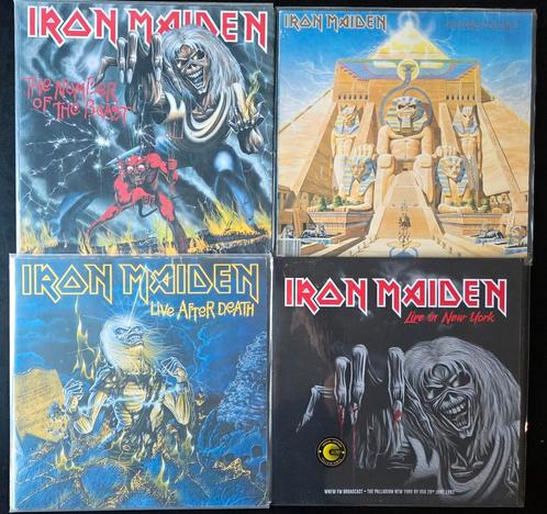 Iron Maiden LP Collectie - 4 Albums, Cd's en Dvd's, Vinyl | Hardrock en Metal, Gebruikt, Ophalen of Verzenden