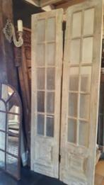 ANTIEKE DUBBELE DEUREN MET RUITJES, Ophalen of Verzenden