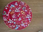 Serveerschaal of onderbord floral red pip studio, Ophalen, Overige stijlen, Porselein, Schaal of Schalen