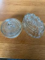 Glazen puddingvorm en bonbonschaal, Ophalen of Verzenden