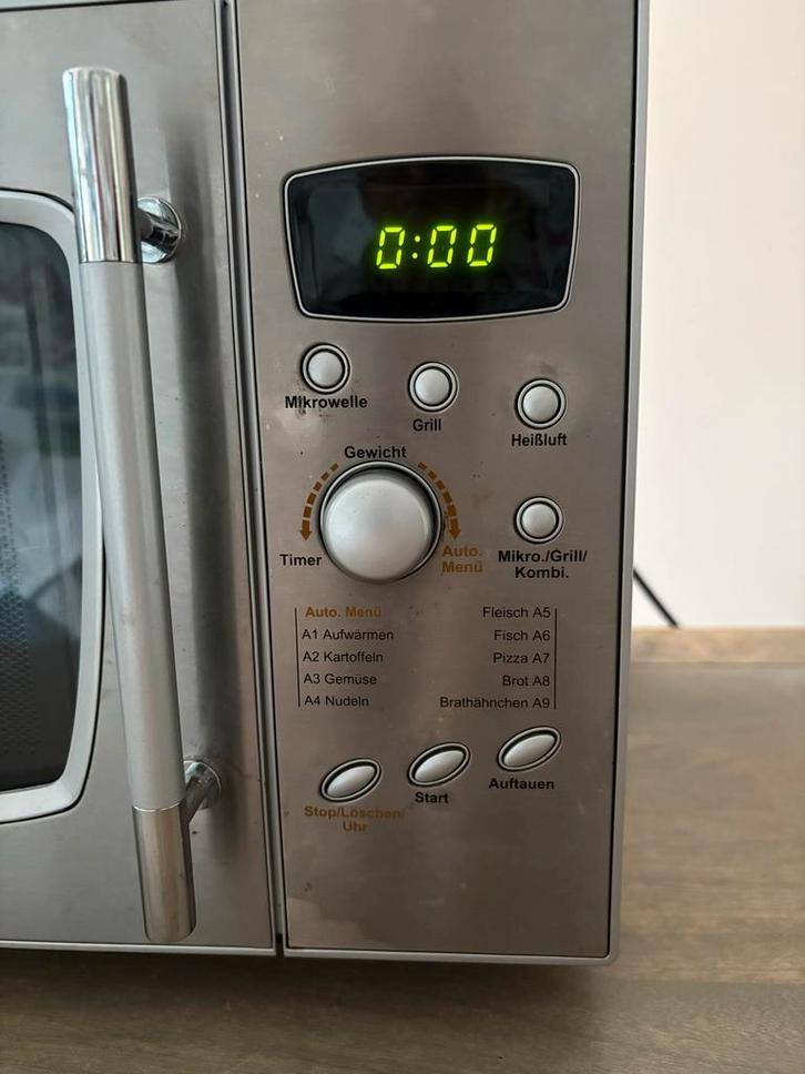 Combimagnetron - Grill & Hete lucht, Witgoed en Apparatuur, Magnetrons, Gebruikt, Vrijstaand, Combimagnetron, 45 tot 60 cm, Grill