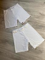 2 witte katoenen korte broeken, Kleding | Dames, Broeken en Pantalons, Kort, Zeeman, Wit, Maat 42/44 (L)