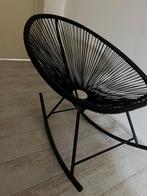 Zwarte Sklum schommelstoel - perfect voor ontspanning, Huis en Inrichting, Ophalen, Zwart, Zo goed als nieuw, Metaal