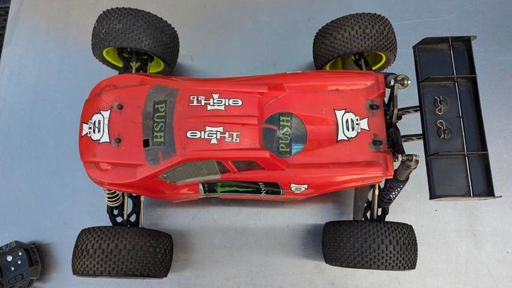 Losi Eight 2.0 E 1/8 Truggy RC, Hobby en Vrije tijd, Modelbouw | Auto's en Voertuigen, Gebruikt, Truck, Groter dan 1:32, Overige merken