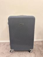 Grijze Super Polo Koffer, Hard kunststof, 45 tot 55 cm, Zo goed als nieuw, Uitschuifbare handgreep
