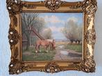Schilderij W.J.Alberts, Paard met veulen-,"Good Companions"., Ophalen