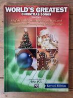 Bladmuziek world's greatest Christmas songs, Ophalen of Verzenden, Thema, Populair, Piano