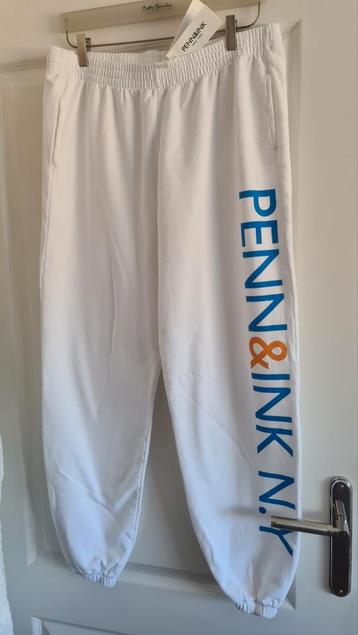 Nieuwe witte joggingbroek Penn&Ink XL zacht warm wit opdruk beschikbaar voor biedingen