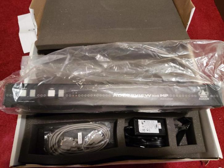 AdderView Matrix MP KVM Switch – AV108MP – Controleer 8, Computers en Software, Toetsenborden, Nieuw, Overige indelingen, Bedraad