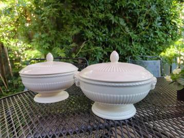 Wedgwood schalen & deksel, terrine 22cm, x4, Antiek, gaaf.   beschikbaar voor biedingen