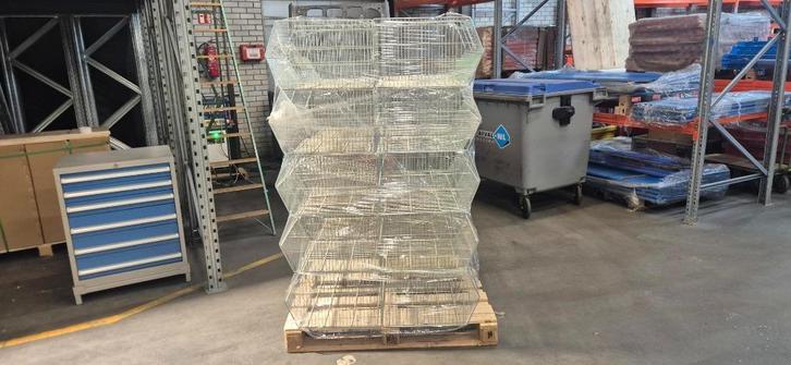 Gaasmanden stapelmanden opbergmanden partij 60 stuks, Doe-het-zelf en Verbouw, Kratten en Dozen, Zo goed als nieuw, Bak of Kist