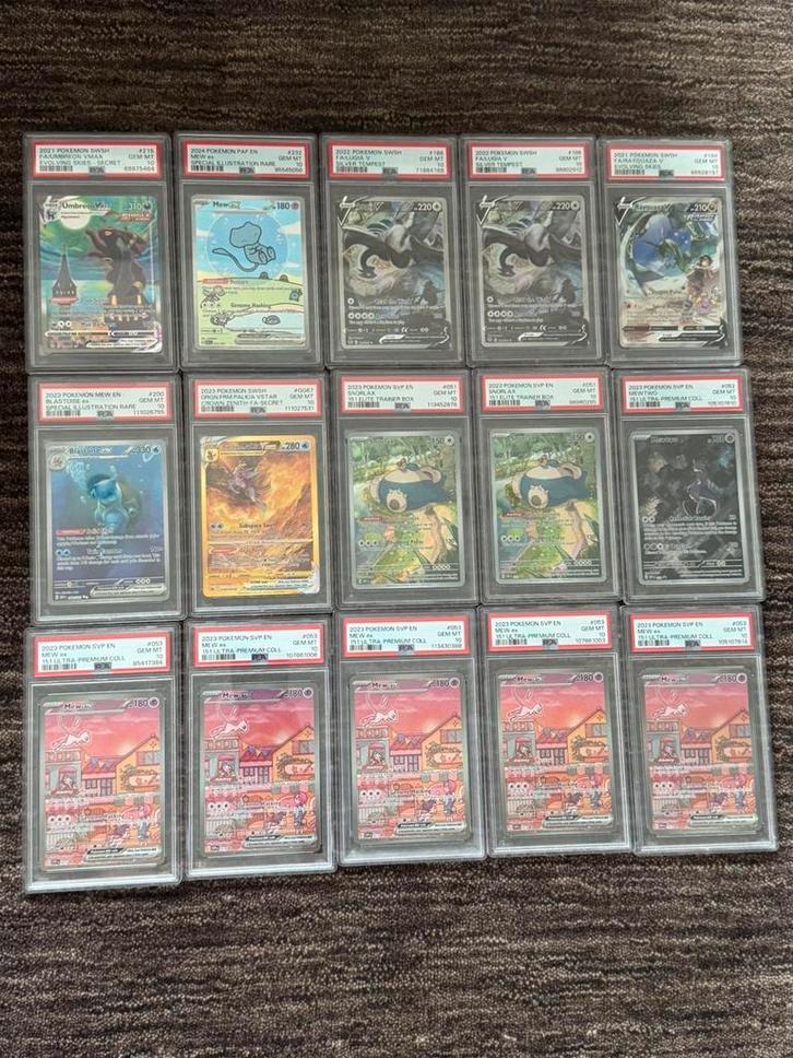 PSA 10 Pokemom Collectie/Verzameling, Hobby en Vrije tijd, Verzamelkaartspellen | Pokémon, Nieuw, Meerdere kaarten, Ophalen of Verzenden