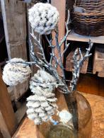 Mooie glazen vaas (bruin) met takken, Huis en Inrichting, Woonaccessoires | Vazen, Overige kleuren, ., Ophalen of Verzenden, .