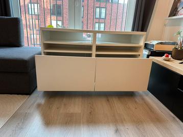 🤶 Witte IKEA BESTA kast met 2 lades (120x40x74) - afbeelding 7