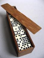 Zeldzaam, antiek dubbel dominospel met 55 stenen, Antiek en Kunst, Antiek | Speelgoed, Ophalen of Verzenden