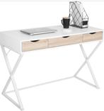 WOLTU Bureau + Monitorstandaard + Risers - Wit, Ophalen, Gebruikt, Bureau