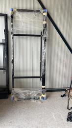 2 prachtige stalen deuren met lange handgreep zonder glas, Nieuw, Ophalen of Verzenden, 200 tot 215 cm, Glas