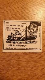 Sticker amateur zender piraat 27mc Neerlandio DOETINCHEM, Ophalen of Verzenden, Zo goed als nieuw