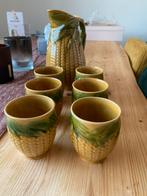 kan en bekers in maiskolf design, Huis en Inrichting, Ophalen, Gebruikt, Overige typen, Overige stijlen