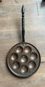 Antieke poffertjespan, Ophalen, Gebruikt, Koekenpan of Braadpan, Gietijzer