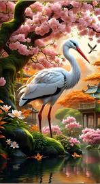 Diamond painting ooievaar 40x70, Ophalen of Verzenden, Nieuw, Knutselwerk