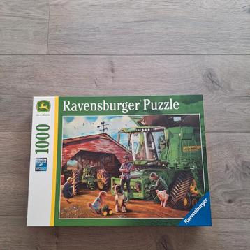 Ravensburger puzzel 1000 stukjes John Deere Tractor puzzel beschikbaar voor biedingen