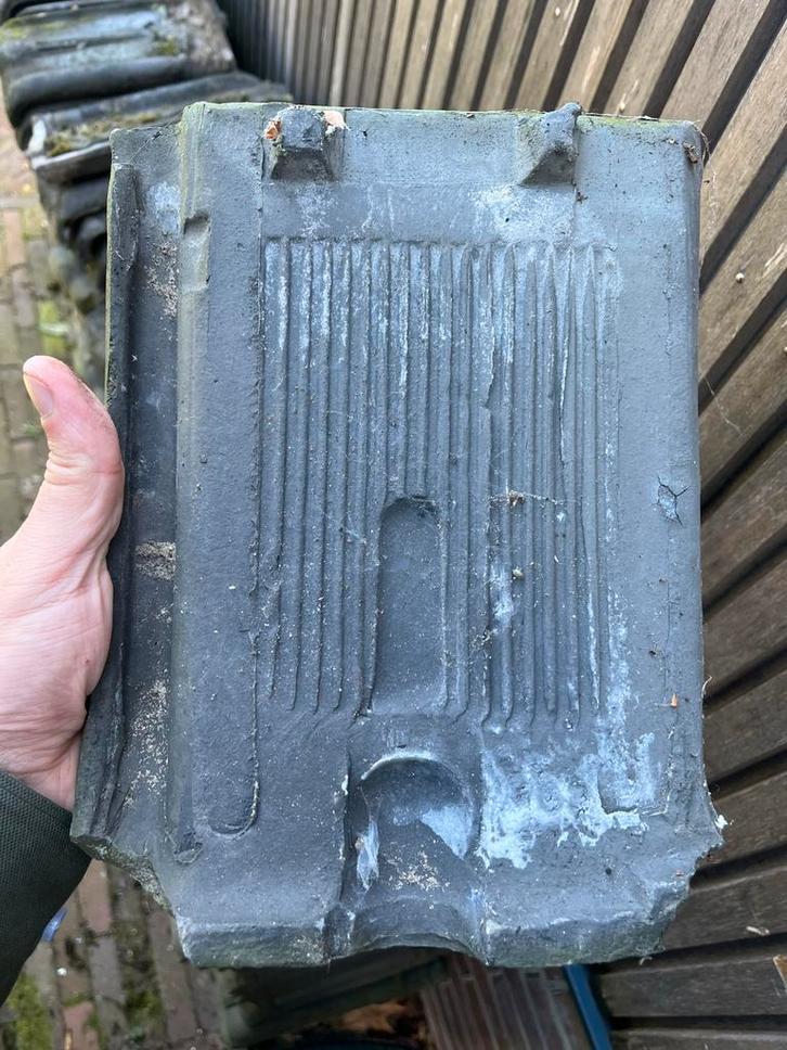 Oude Verbeterde holle  Dakpannen (ca. 1920) - 500 stuks, Doe-het-zelf en Verbouw, Dakpannen en Dakbedekking, Gebruikt, Dakpannen