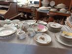 Antiek 1920 schitterend porcelain servies Graf Thun Bohemen, Ophalen